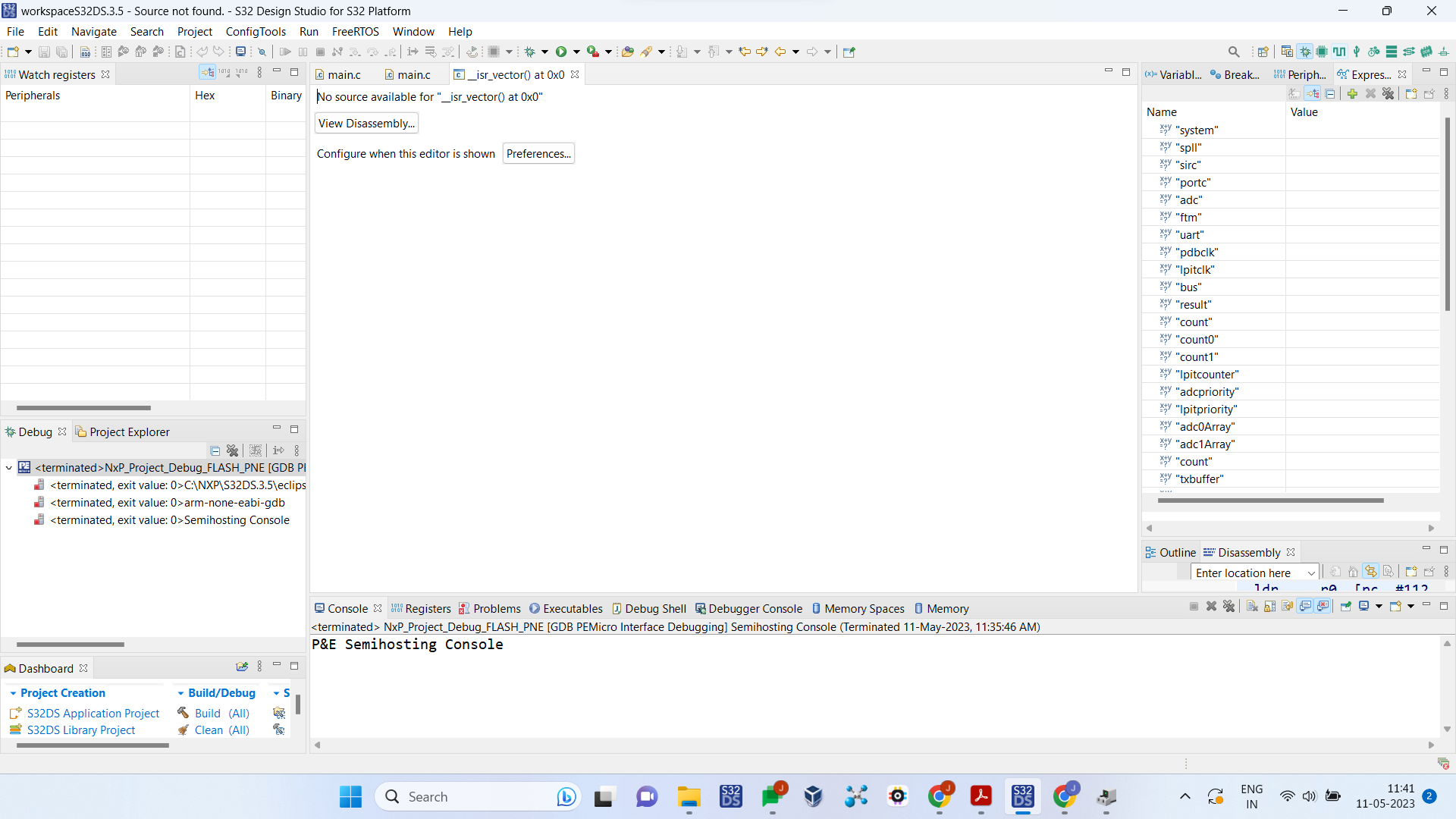 Solved: Re: S32K144 EVB got corrupted after Running a SDK based